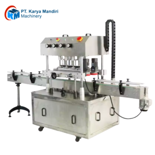 Automatic 4 Wheel Spindle Capping Machine GXZ-400 - Karya Mandiri Machinery